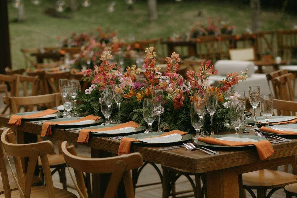 Jantar no jardim