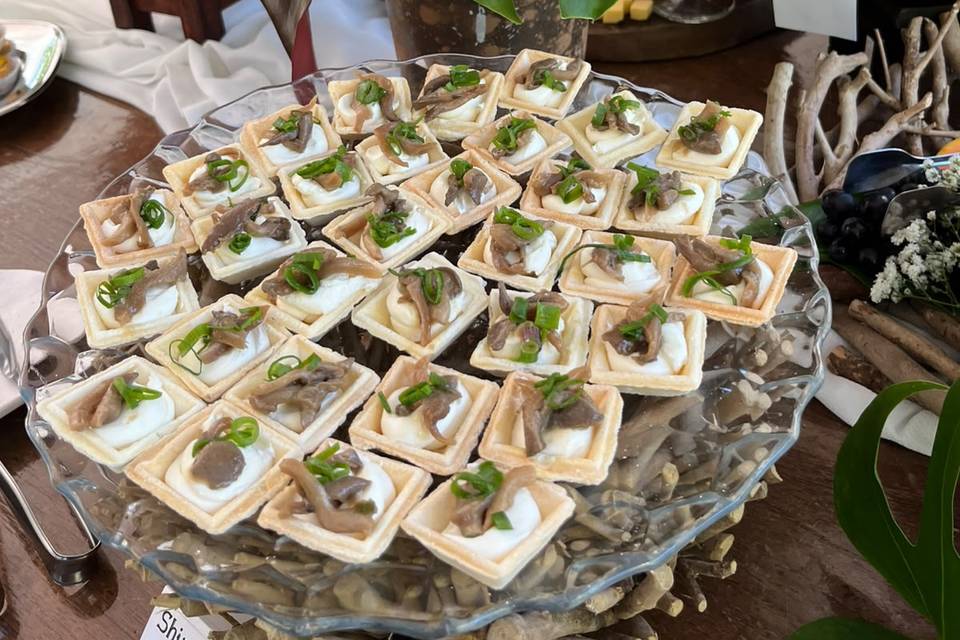 Canapé vegetariano