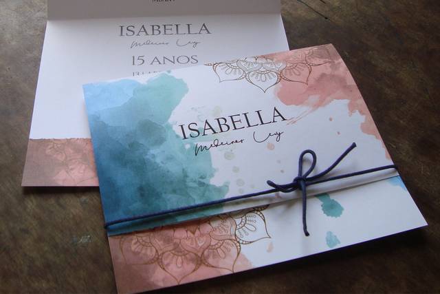 Convite 15 anos mandala