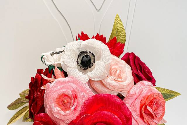 Buquê artístico rosa ruby joy