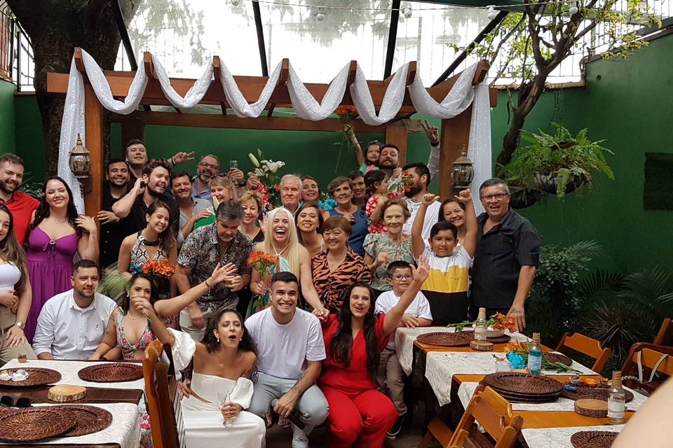 Foto em familia, Casamento