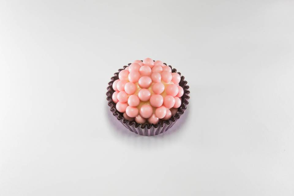 Brigadeiro morango crocante