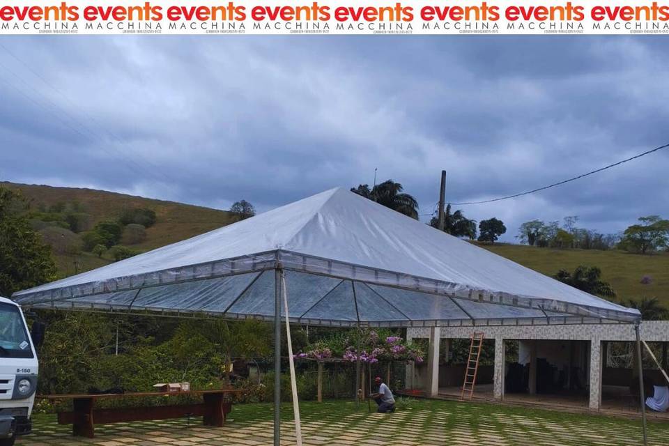 Tenda em lona cristal