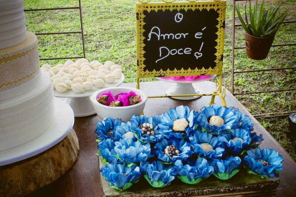 Conchas do mar e brigadeiro