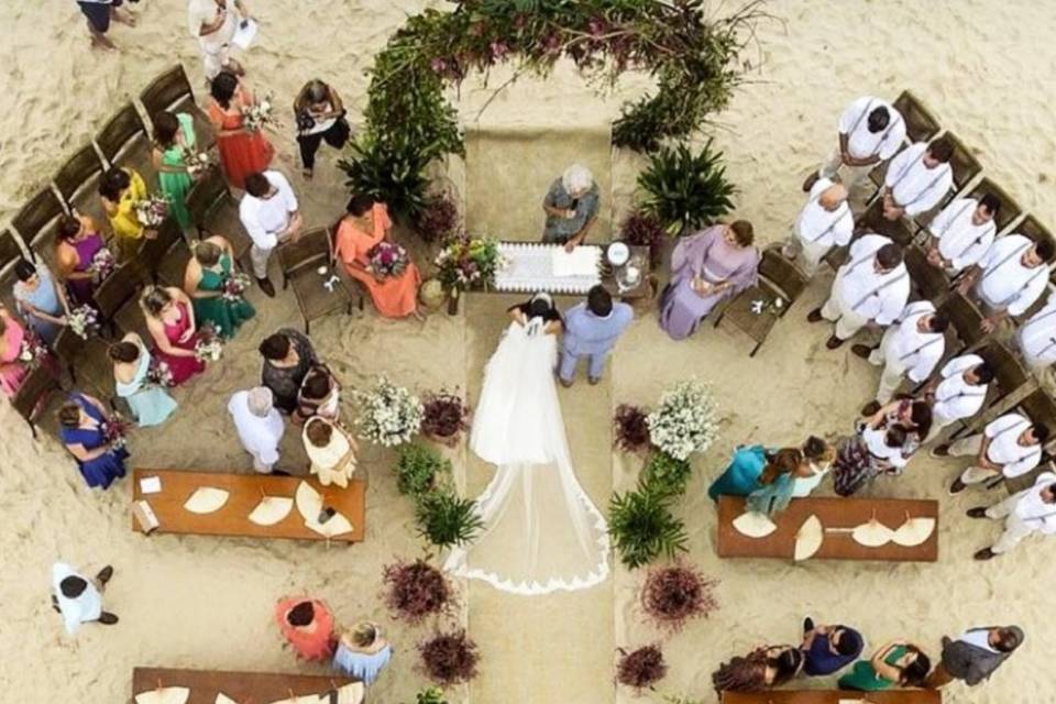 Denis Casamento na praia