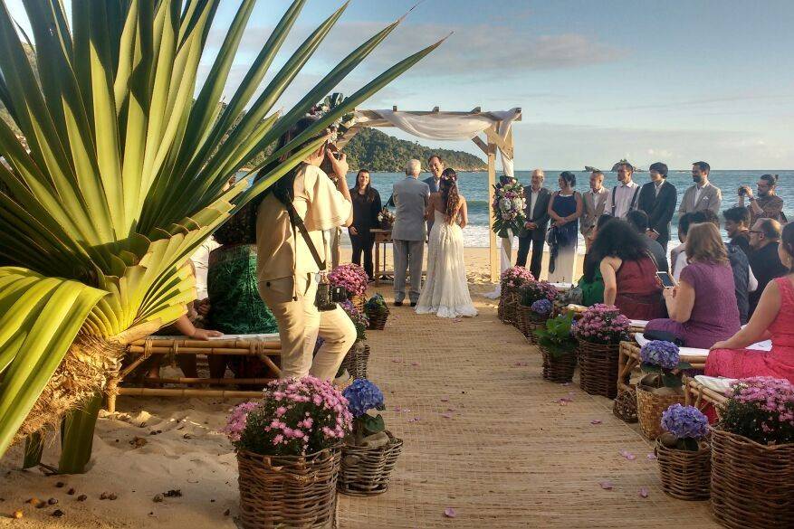 Denis Casamento na praia