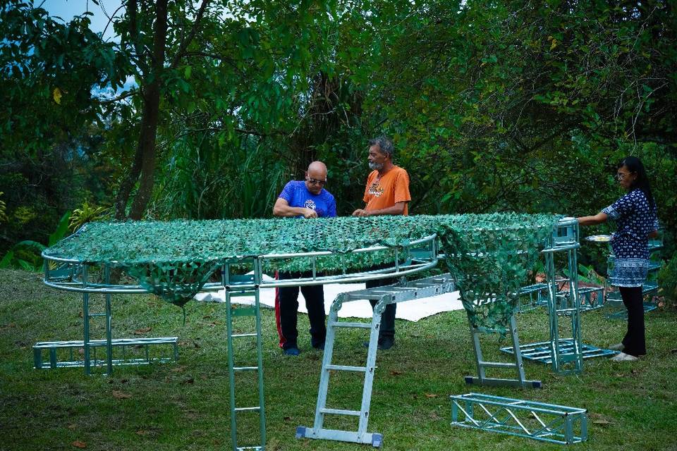 Montando Coração Pergolado