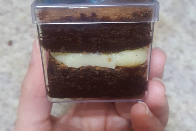 Bem casado na caixinha. 4x4cm