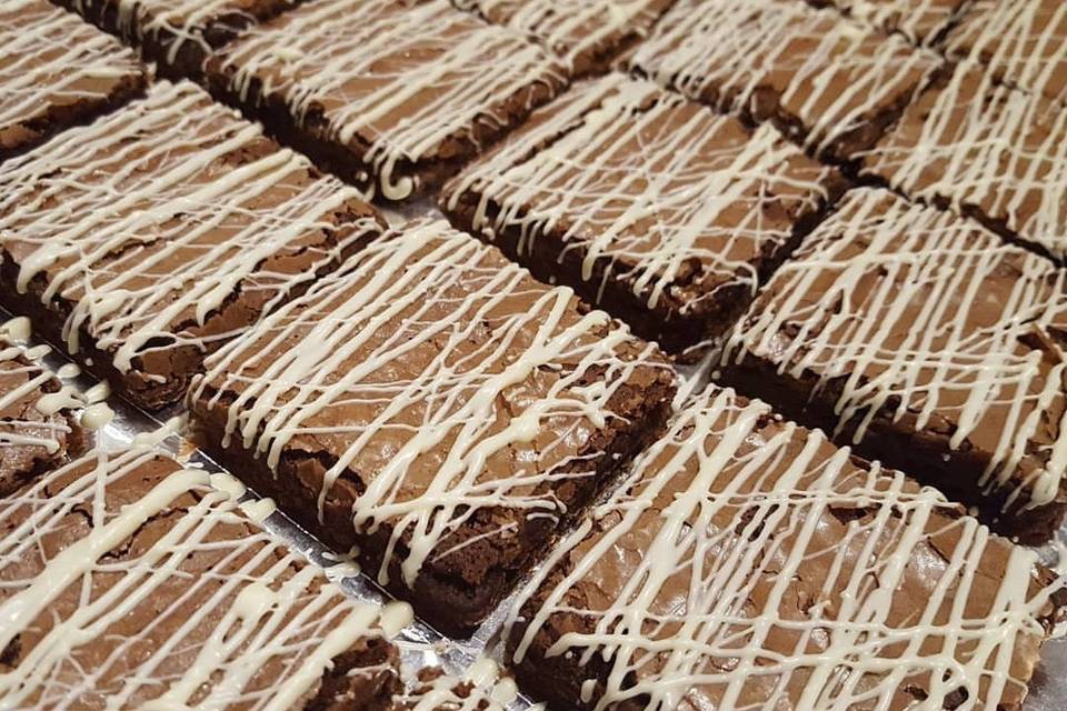 Brownie cobertura choc. branco