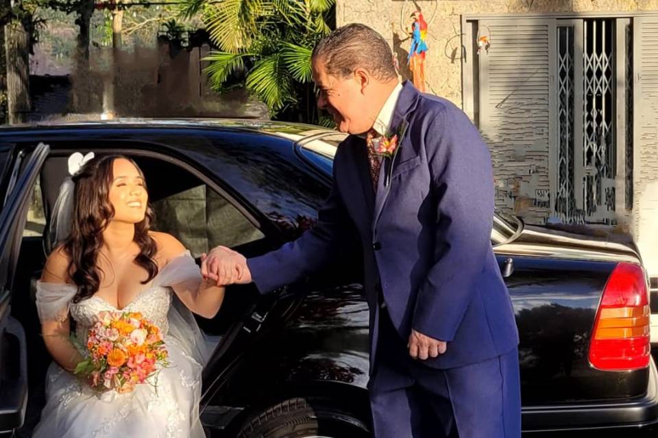 Gabrielle e seu pai