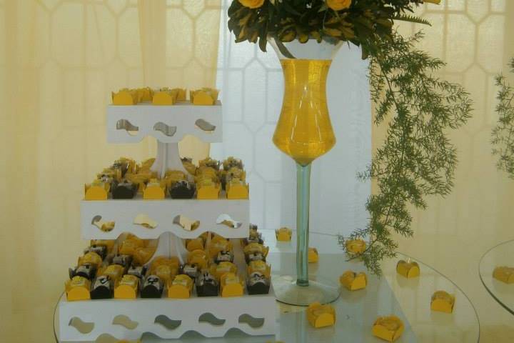 Arranjo da mesa de doces