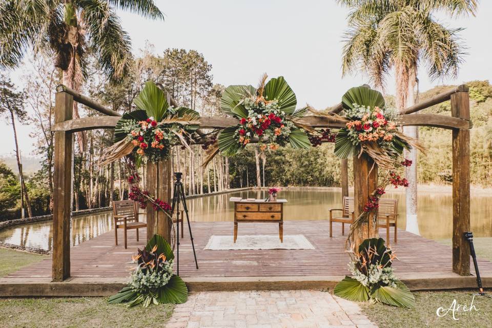Casamento ao ar livre