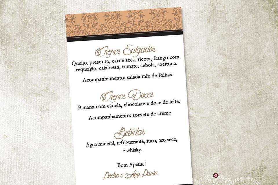 Cardápio / Menu