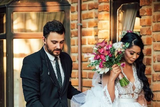 Levando a noiva a cerimônia
