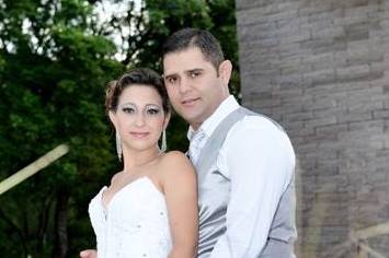 O casal em sessões externas