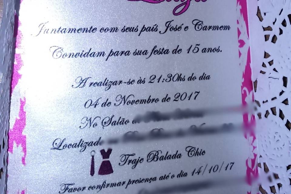 Convite de 15 anos