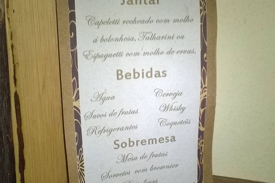 Menu Rústico