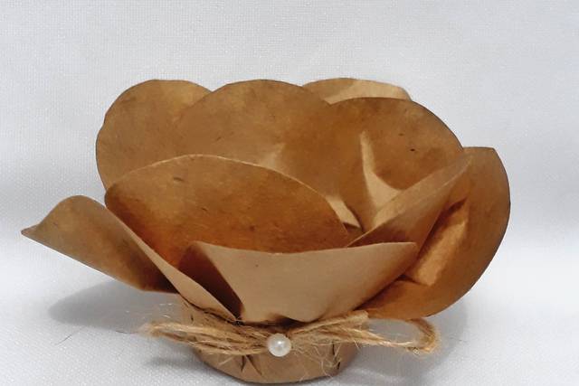 Forminha rustica de papel