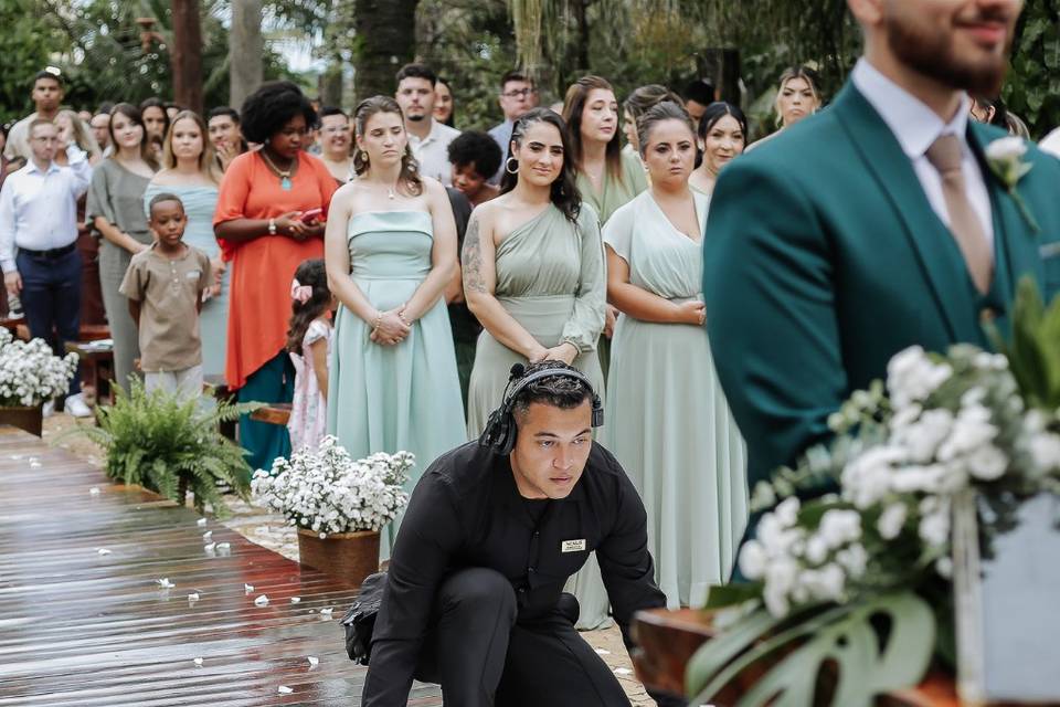 Véu da Noiva no altar