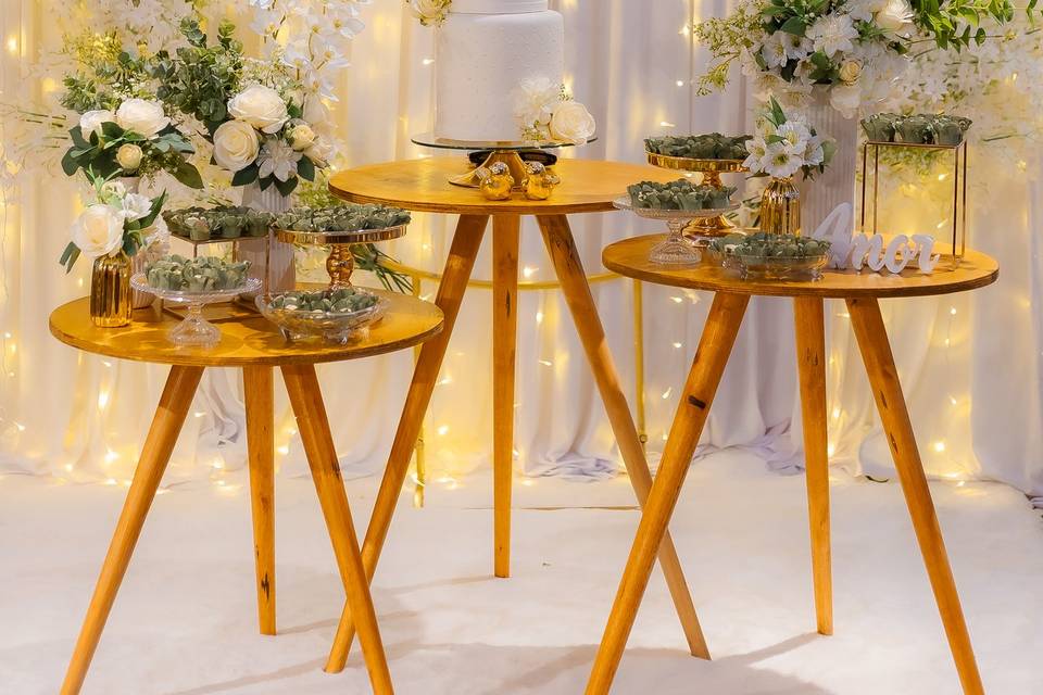 Mesa de casamento simples