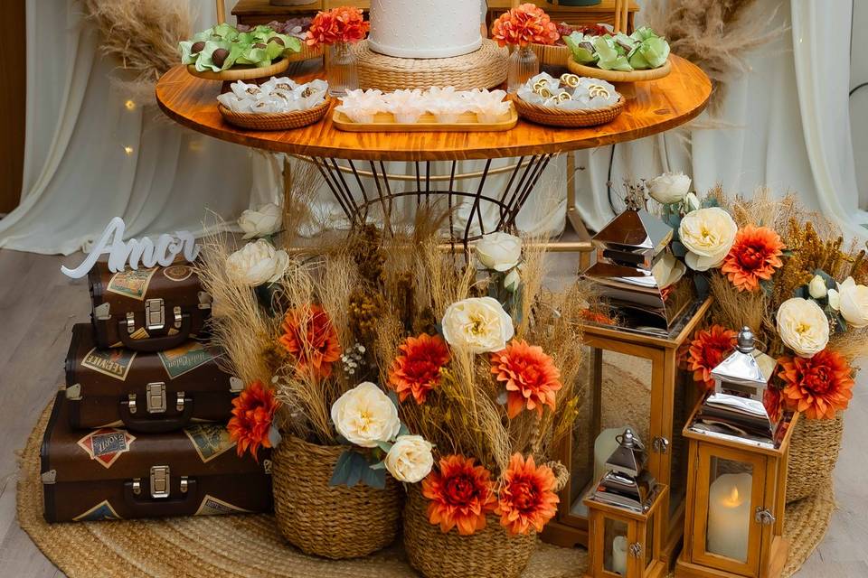 Decoração de casamento simples