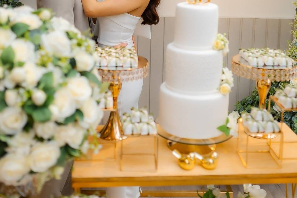 Mesa de casamento simples