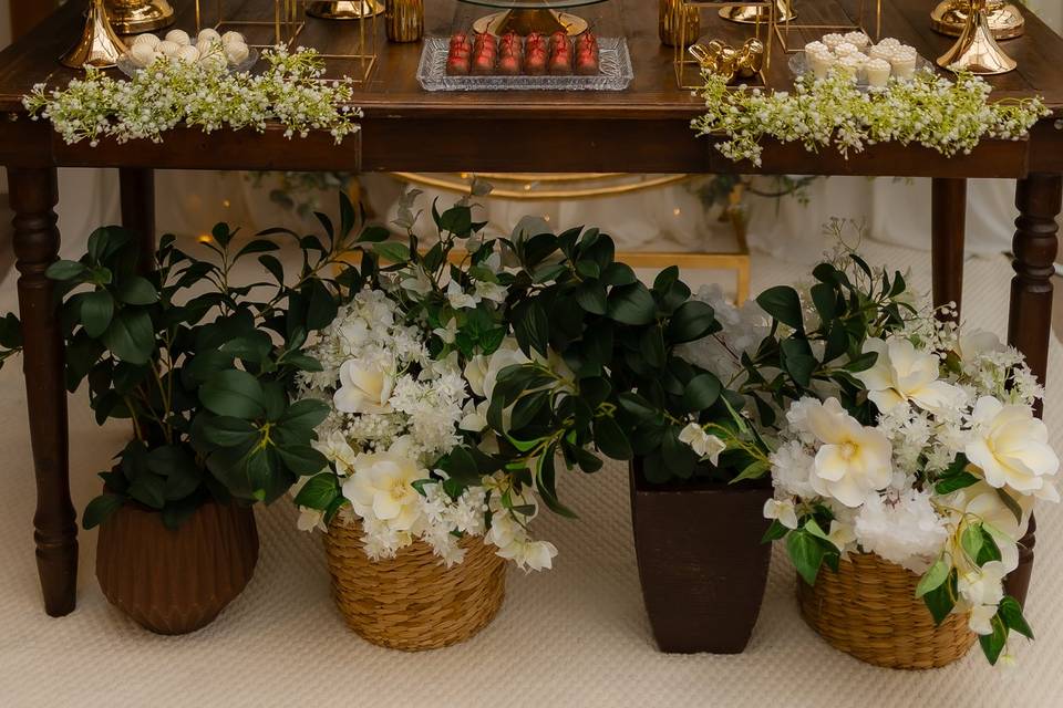 Mesa de casamento simples