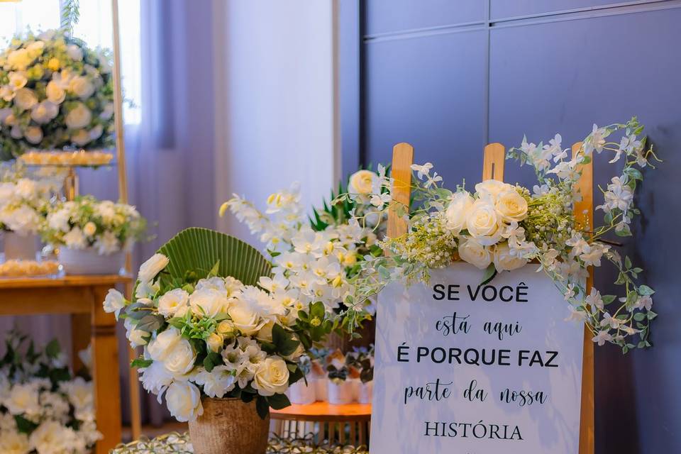 Placa para recepcao