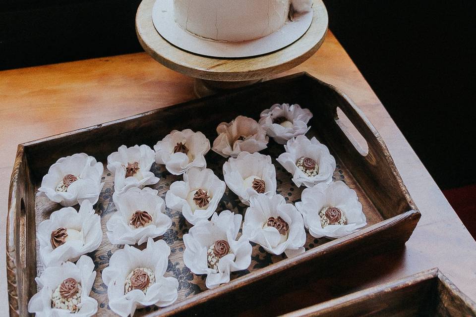 Bolo com Doces
