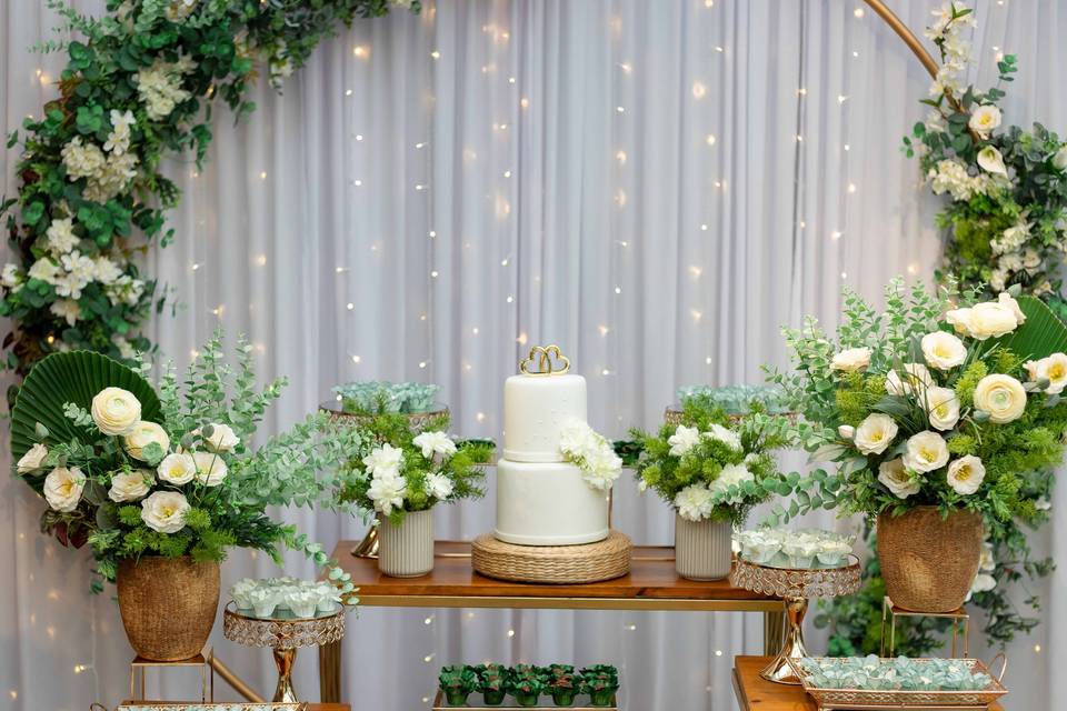 Decoração de casamento simples