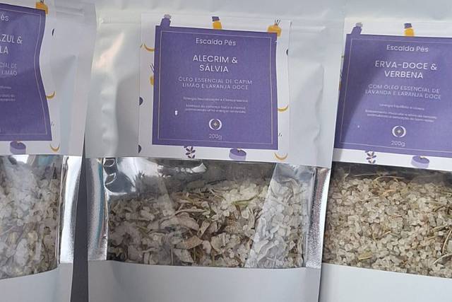 Escalda pés aromáticos