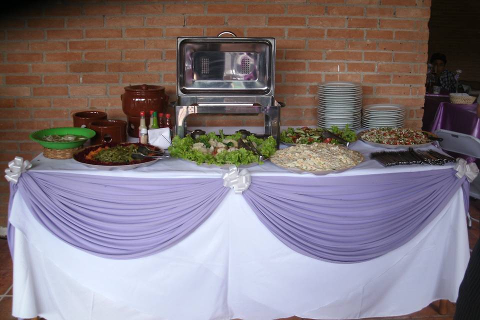 Mesa decorada