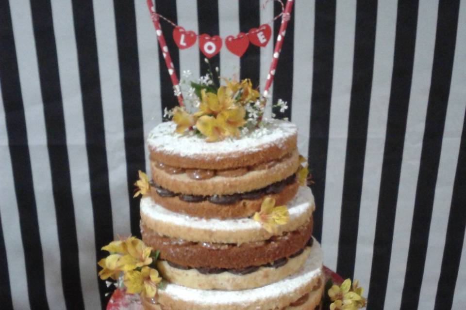 Naked Cake 15 anos