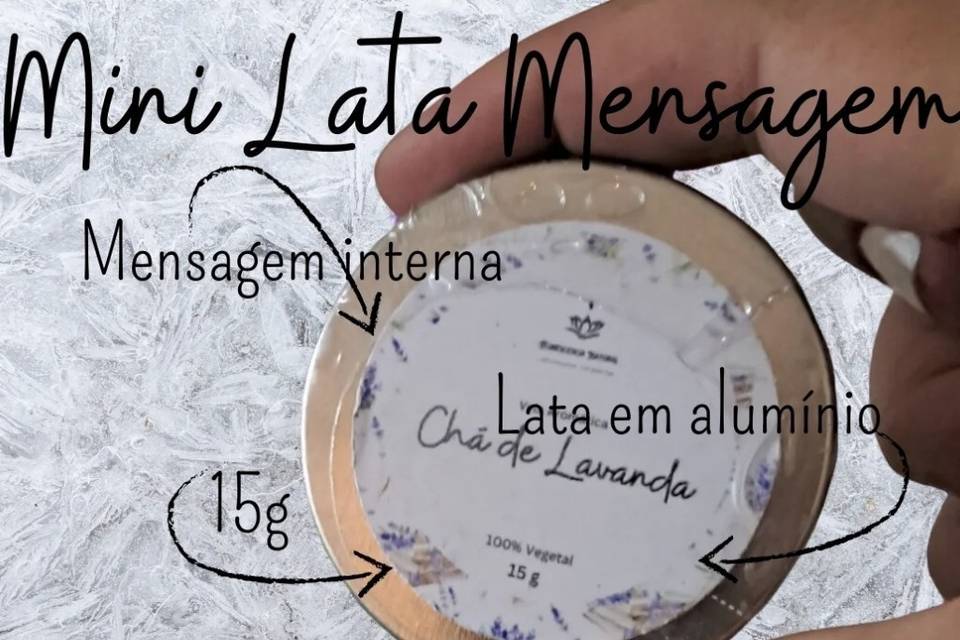 Latinha 15g lembrancinha