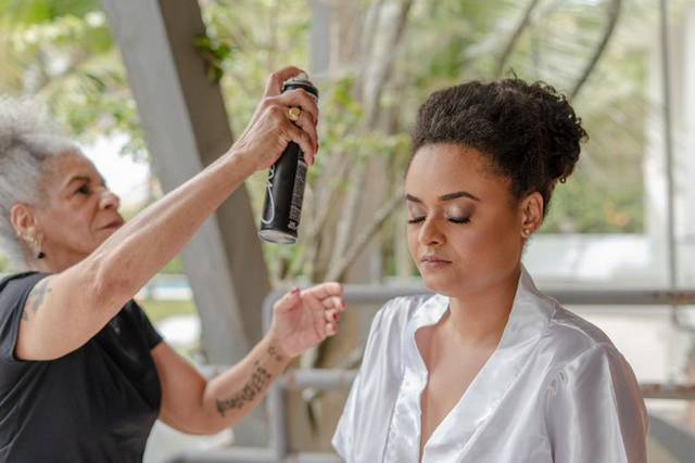 Finalizando o penteado