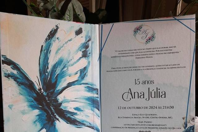 Convite de 15 anos capa dura