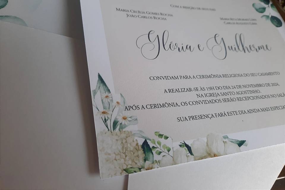 Convite de casamento