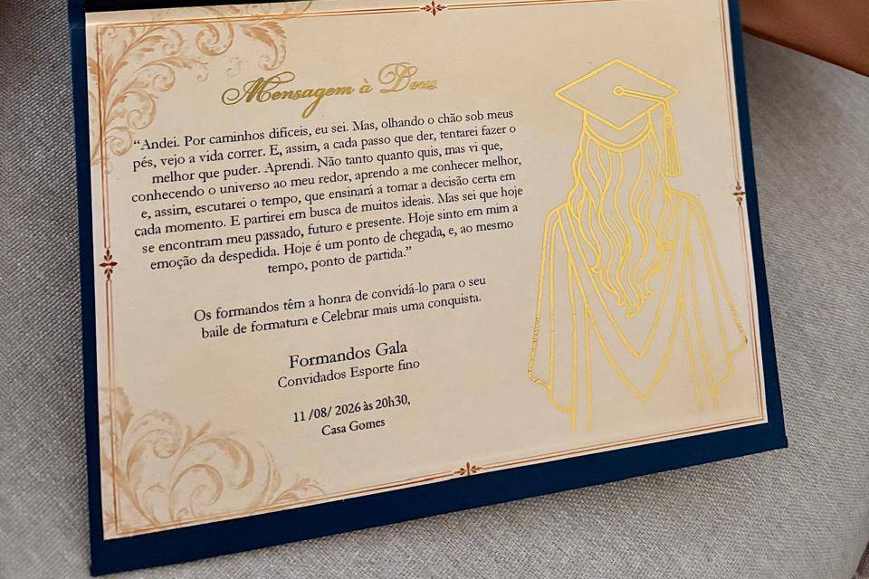 Convite de formatura
