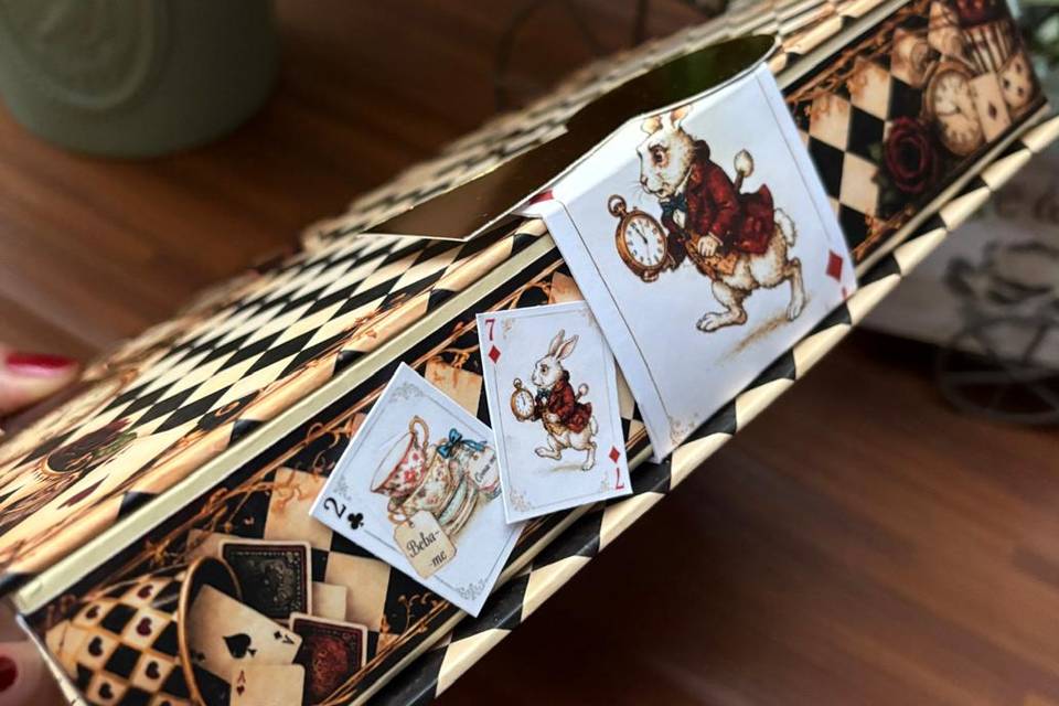 Convite Alice no País das Mara