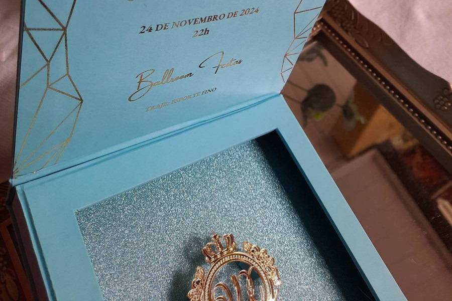 Convite de 15 anos luxo