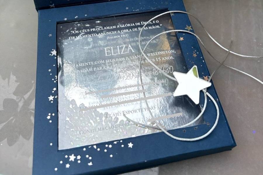 Convite céu estrelado