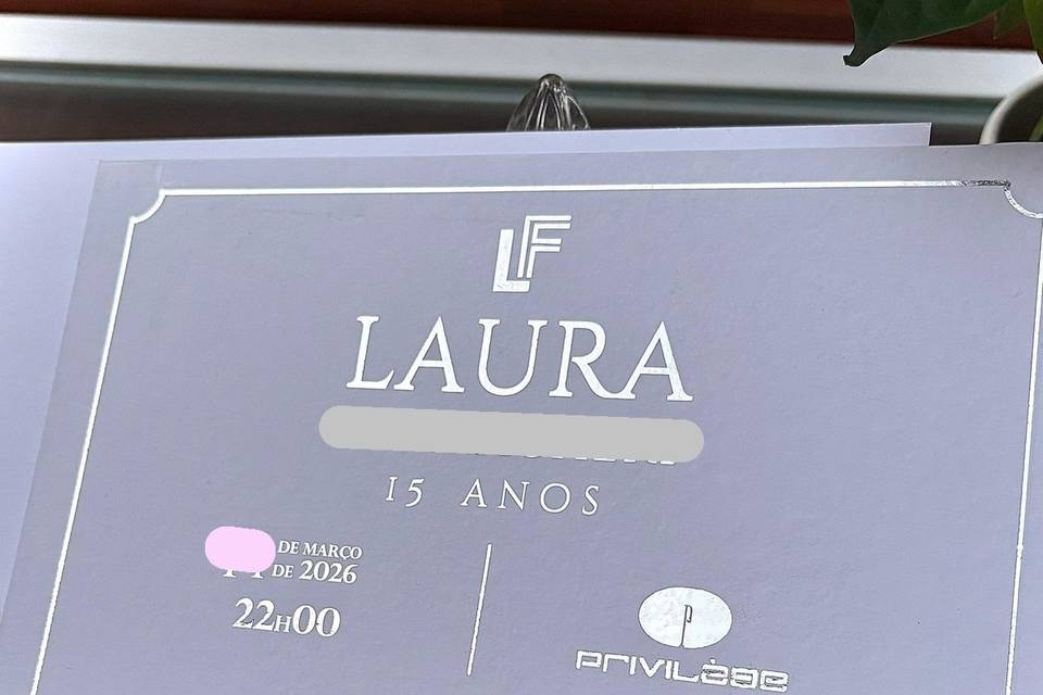 Convite de 15 anos capa dura