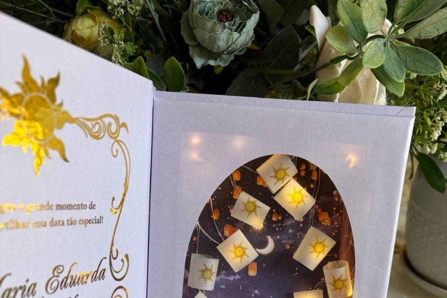 Convite de 15 anos Rapunzel