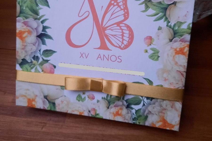 Convite de 15 anos capa dura