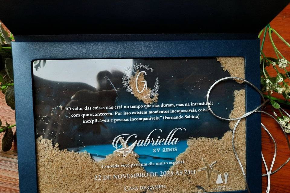 Convite de 15 anos capa dura