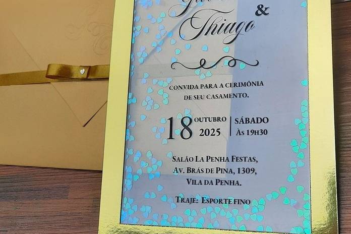 Convite de casamento