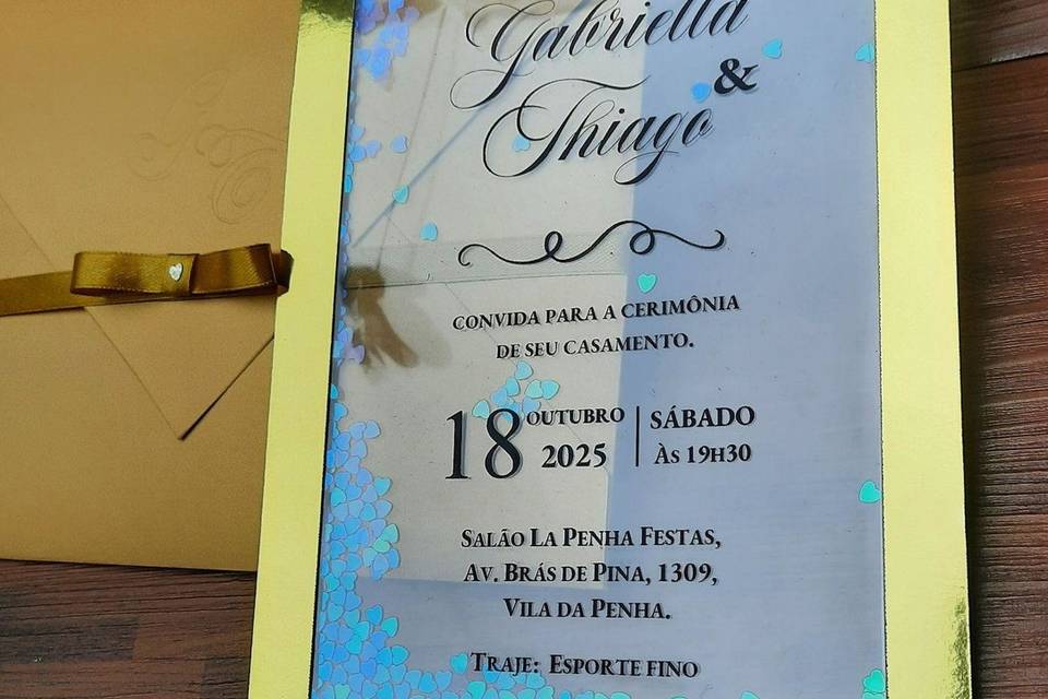 Convite de casamento