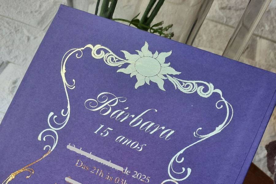 Convite de 15 anos capa dura