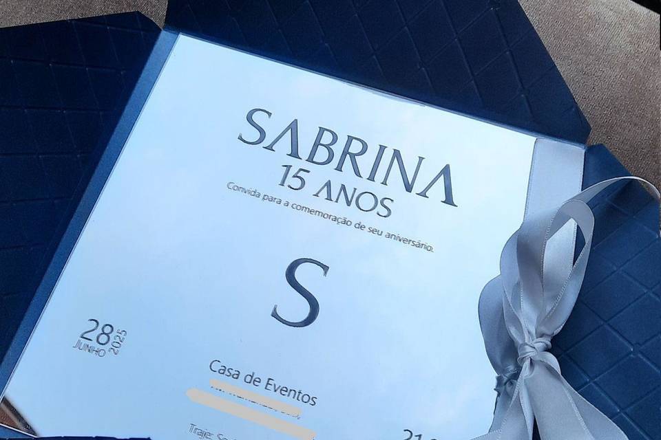 Convite de 15 anos capa dura