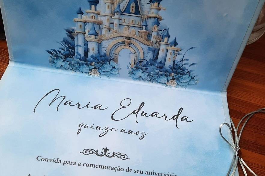 Convite de 15 anos luxo